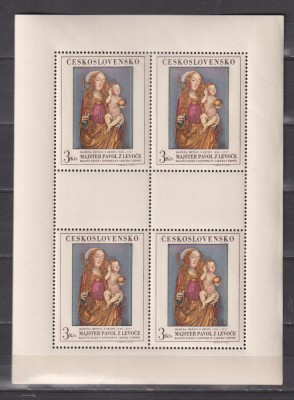 CEHOSLOVACIA 1968 ARTA MI.1839-1843 KLEINBOGEN MNH 4 SCAN foto
