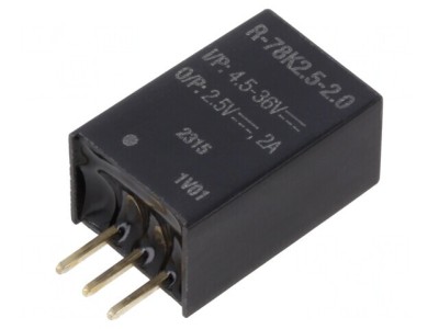 Convertor DC/DC 4,5-36V la 2,5V 2A SIP3 THT foto