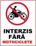 Placuta fara motociclete