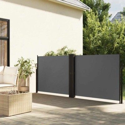 vidaXL Copertină laterală retractabilă, antracit, 100 x 600 cm 4004583 foto