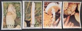 Guyana 1990 &ndash; Set 4 timbre ciuperci-&bdquo;Mushrooms&rdquo;, $2.55, obliterate