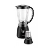 Cumpara ieftin Blender de masa Heinner, 500 W, 1.5 L, 2 viteze, functie Pulse, lame inox, bol plastic, accesorii incluse, Negru