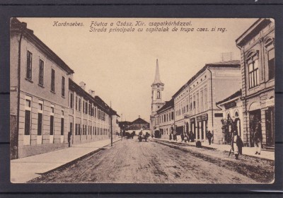 CARANSEBES STRADA PRINCIPALA CU OSPITALAK DE TRUPA CASARMA SI REGIMENT foto