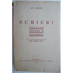 Scrieri sociale, politice si economice &ndash; An. Gusti