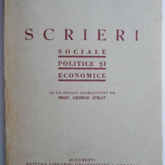 Scrieri sociale, politice si economice – An. Gusti
