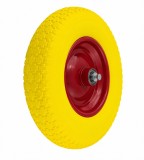 Roata poliuretanica pentru roaba ROTOR RRPL4.8/4.0-8R/L,4.00-8,janta metalica,ax 20 x 93 mm inclus