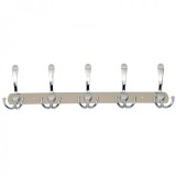 Cuier metalic 5 agatatori 44.5cm Inox Zilan ZTS8145