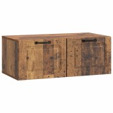 vidaXL Oglindă TV montată pe perete Lemn vechi 78,5 x 41 x 30 cm 899373