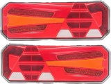 Set 2 lampi stop LED cu semnalizare dinamica, 12-24V