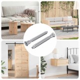 vidaXL Șuruburi confirmat 2 pcs Argintiu Metal 864385