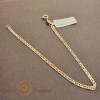 Bratara fina SaraTremo placata aur 18K model elegant 20 cm cu placute decupate bijuterii aur 18k