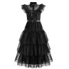 Costum bal Cosplay Wednesday pentru fete 10-12 ani 140-152 cm, Kidmania