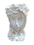 Vaza decorativa, Bust femeie, Vintage Crem, 32 cm, 356305DV