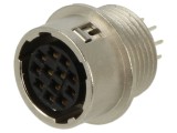 Conector Circular Push-Pull HIROSE HR10A-10R-12SB(71) 12 PIN 2A Argintat