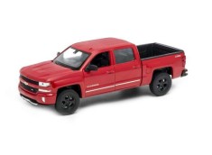 Macheta auto Chevrolet Silverado rosu 2017, 1:24 Welly foto