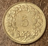 C50 - Moneda foarte veche - Elvetia - 5 rappen - 1994
