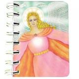 Carnet cu spira Arhanghelul Chamuel, 7 x 10 cm, 75 foi veline