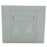 Faceplate Keystone RJ45,86x86, 2 porturi, EMTEX, &quot;EMT-FP8686-2&quot;