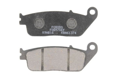 Lichidare: Plăcuțe de fr&amp;acirc;nă față/spate, destinație: drum-motocicletă/scutere mici, material: eco friction-EF, 102x102x8,3mm se potrivește: HONDA CB, C foto