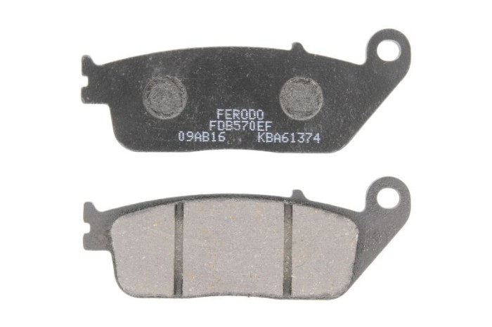 Lichidare: Plăcuțe de fr&acirc;nă față/spate, destinație: drum-motocicletă/scutere mici, material: eco friction-EF, 102x102x8,3mm se potrivește: HONDA CB, C