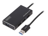 Hub USB 3.0 PnP Negru 4 Porturi 5Gbps