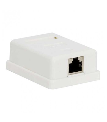 Priza de perete 8P8C FTP Cat5 1x RJ45 mama ecranat 70x45x25mm alb foto