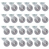 vidaXL Roți pivotante, 24 buc., 50 mm 143435