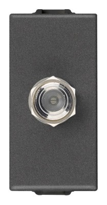 Priza TV de capat tip F 1M Vimar Neve carbon matt 09318.CM foto