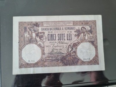 bancnota romania 500 lei 1919 a foto