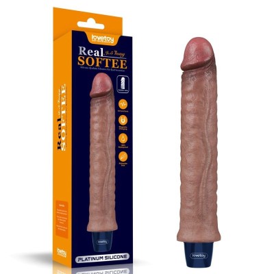 Vibrator clasic din silicon cu 10 moduri de vibratii puternice REAL SOFTEE foto
