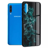 Cumpara ieftin Husa Samsung Galaxy A50 Antisoc Personalizata Nebuloasa Albastra Glaze