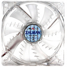 Ventilator Zalman ZM-F1 LED(SF) 80mm Shark Fin Blue LED fan foto