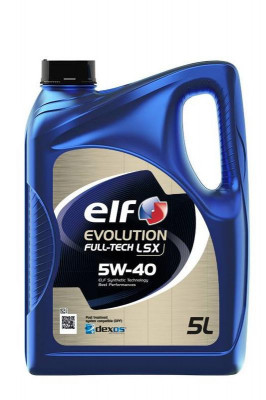 Olej Elf 5W40 5L Evolution Full Tech Lsx / C3 / Sn/Cf / 229.51 / 502.00 505.01 / A40 / Fiat 9.55535-S2 226811 5W40 EVO FT LSX 5L foto