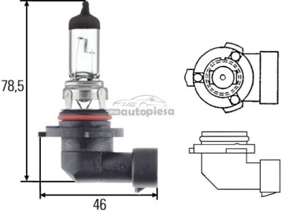 Bec Hella HB4 12V 51W 8GH 005 636-121 foto