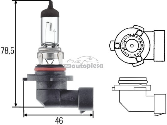Bec Hella HB4 12V 51W 8GH 005 636-121