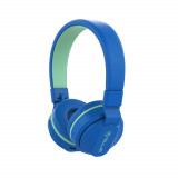 Cumpara ieftin Casti Over-Ear Tellur Buddy, Microfon, Bluetooth, Albastru