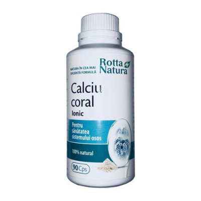 Calciu coral Ionic, 90cps, Rotta Natura foto