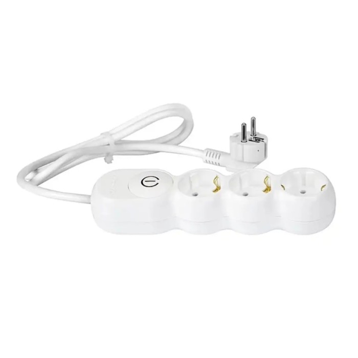 Prelungitor electric 3500W 3G1.5 alb 3 prize 3m cu intrerupator Wconn AL3115A03