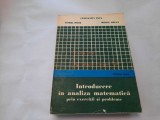 INTRODUCERE IN ANALIZA MATEMATICA PRIN EXERCITII SI PROBLEME,CONSTANTIN POPA