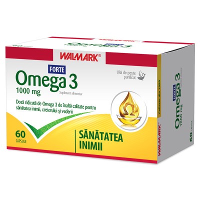 Omega 3 Forte 1000mg 60cps Walmark foto