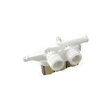 Electrovalva 2 cai 90&deg; OEM pentru masina de spalat rufe, coduri compatibile WH13X10025, NXLZC5Q3B