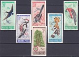 DB1 Fauna Pasari Ungaria 1966 Nedantelate 6 v. MNH, Nestampilat