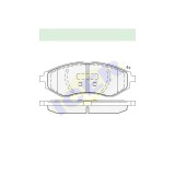 Set placute frana Icer 181566, parte montare : Punte Fata