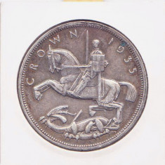 Moneda Marea Britanie Crown 1935 - KM#842 XF ( argint, KGV )