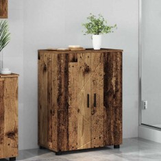 vidaXL Dulap de Baie cu raft Lemn vechi 60 x 35 x 80 cm Lemn compozit