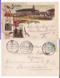 Constanta, Dobrogea - Litografie 1899 - Geamia, Circulata, Printata