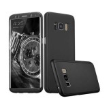 Husa Samsung Galaxy S8 Plus, FullBody Elegance Luxury Black, acoperire completa 360 grade cu folie de