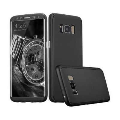 Husa Samsung Galaxy S8 Plus, FullBody Black, acoperire completa 360 grade cu folie de protectie gratis foto