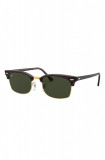 Cumpara ieftin Ray-Ban ochelari de soare CLUBMASTER SQUARE culoarea maro, Ray Ban