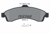 Set placute frana TEXTAR 2444801